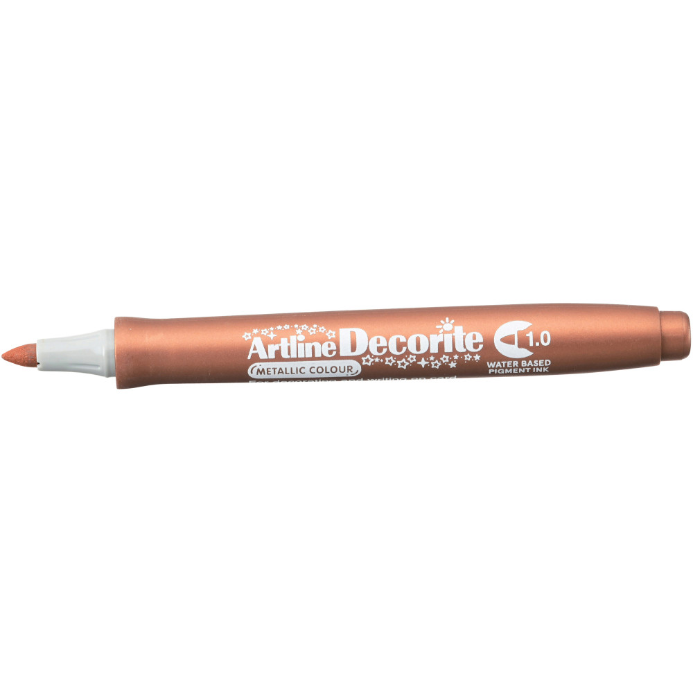 Artline Decorite Markers 1.0mm Bullet Metallic Bronze Box Of 12