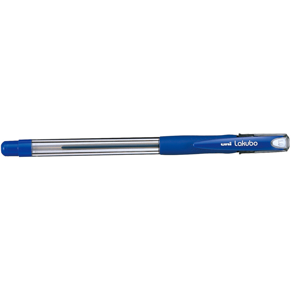 Uni SG100 Lakubo Ballpoint Pen Comfort Grip Medium 1mm Blue Pack of 12