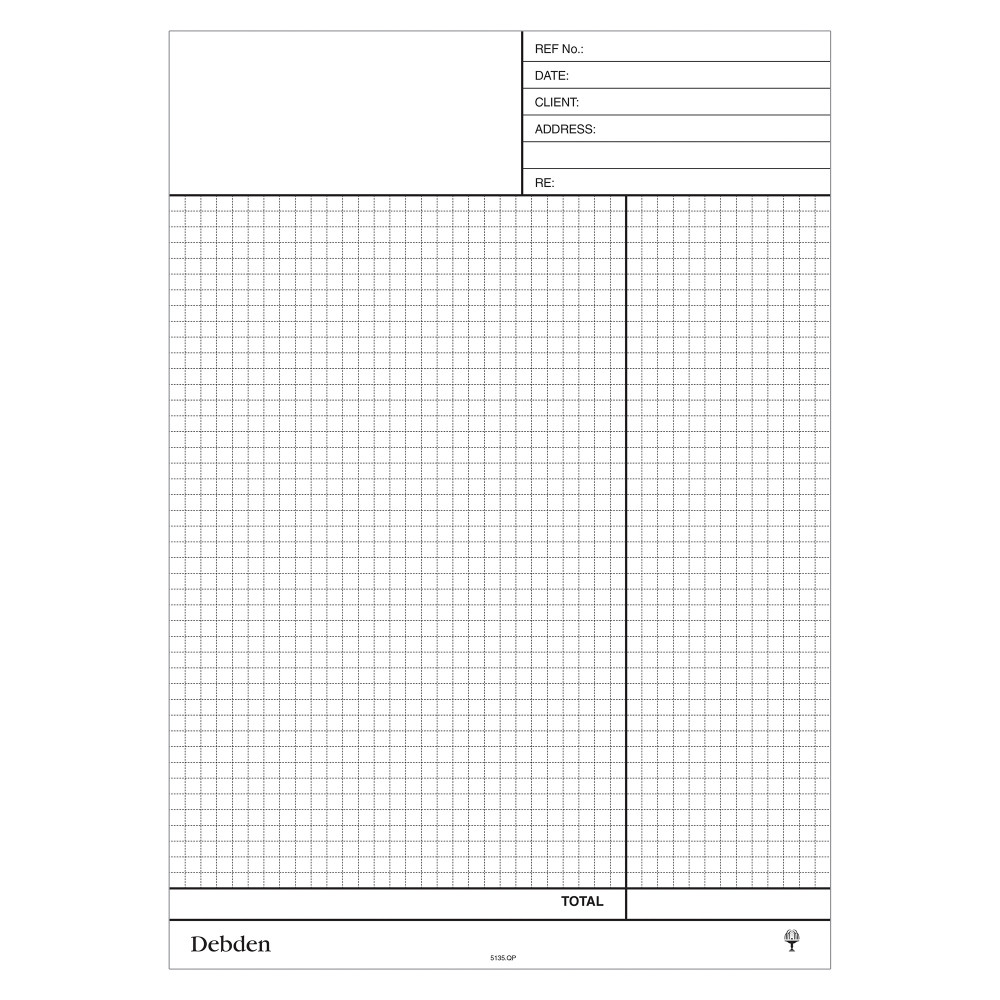 Debden Contractor Plus Refill A4 Quotation NCR Pad Pack of 2