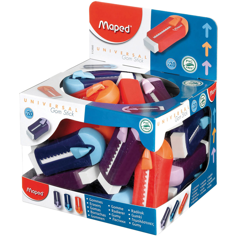 Maped Gom Universal Self Locking Eraser Assorted Colours