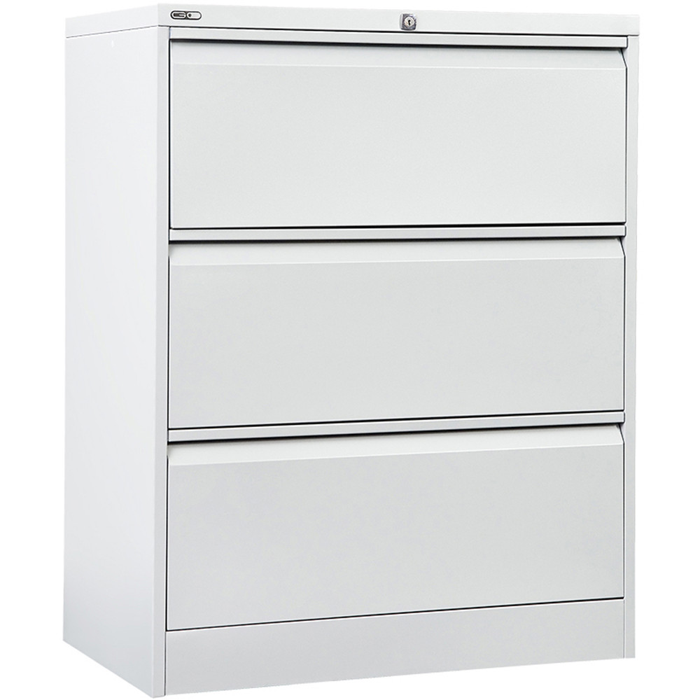 Rapidline Go Lateral Filing Cabinet 3 Drawer 900W x 473D x 1016mmH White