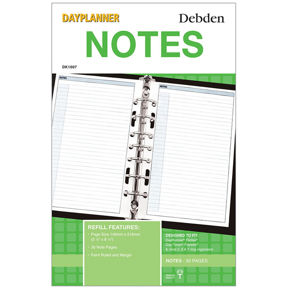 Debden Dayplanner Refill Notes Desk Edition 140x216mm