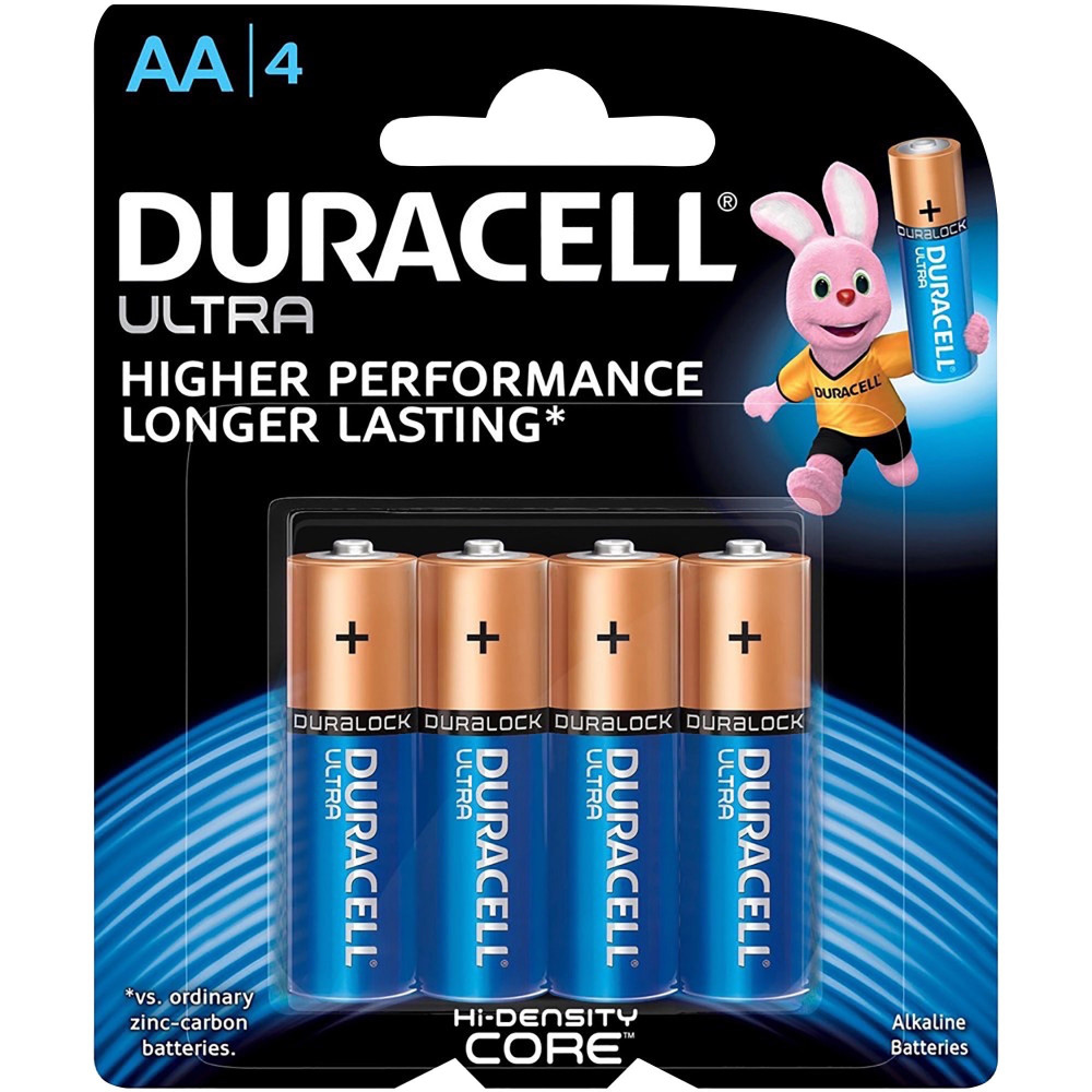 Duracell Ultra Alkaline Battery Size AA Pack Of 4