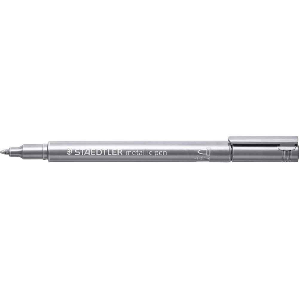 Staedtler 8323 Metallic Marker Bullet 1-2mm Silver