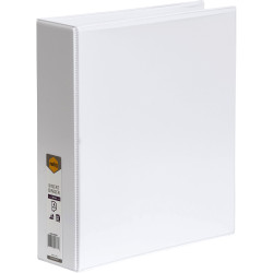 Marbig Clearview Insert Binder A4 4D Ring 50mm White