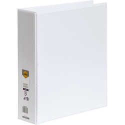 Marbig Clearview Insert Binder A4 2D Ring 50mm White