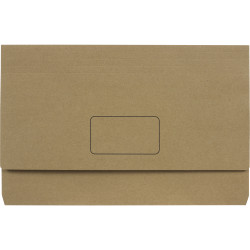 Marbig Enviro Document Wallet Foolscap 100% Recycled Kraft Pack Of 10