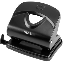 Stat Hole Punch 2 Hole 30 Sheet Capacity Heavy Duty  Black