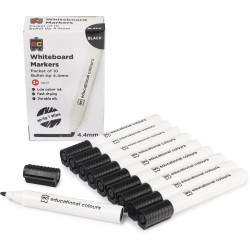 EC Whiteboard Marker Thick Black Box of 10