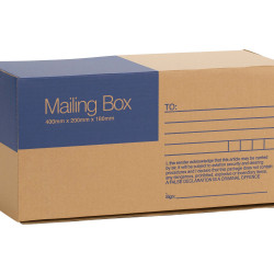 Cumberland Mailing Box 400mm x 200mm x 180mm Brown