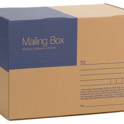 Cumberland Mailing Box 405mm x 300mm x 255mm Brown