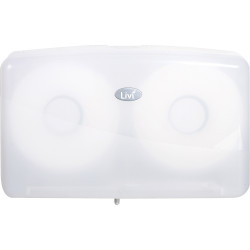 Livi Double Jumbo Roll Toilet Roll Dispenser