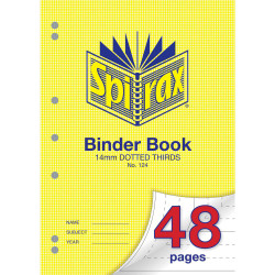 Spirax Binder Book 124 A4 48 Page 14mm Dotted Thirds