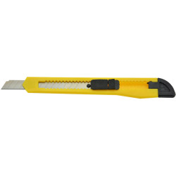 Italplast Cutting Knife General Purpose 9mm Yellow and Black