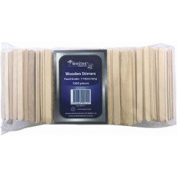 Writer Disposable Wooden Stirrers 114mm Pack of 1000