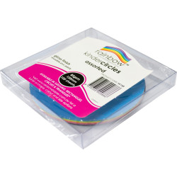 Kinder Circles Glossy 120mm 84gsm Assorted Pack of 100