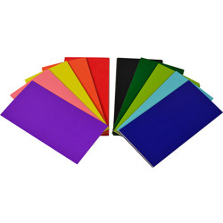 Rainbow Flash Card 290gsm 203mmx102mm Assorted 100 Sheets