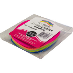 Kinder Circles Fluro 120mm 85gsm Assorted Pack of 100