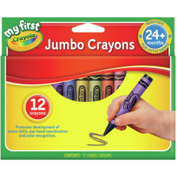 Crayola My First Jumbo Crayons 101x14mm Assorted Pack of 12