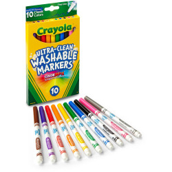 Crayola Thinline Markers Assorted Classic Colours Pack of 10
