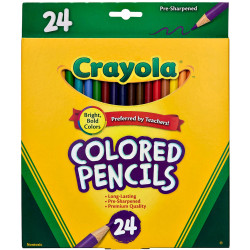Crayola Coloured Pencils Full Size Regular Assorted Pack of 24