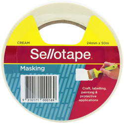 Sellotape Masking Tape 24mmx50m Beige