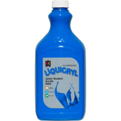 EC Liquicryl Paint 2 Litres Fluorescent Blue