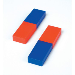 Shaw Magnet Plastic Cased Red & Blue Pack of 2