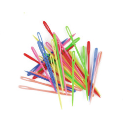 EC Plastic Needles 75mm Assorted Colours Pack of 32