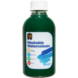 EC Washable Watercolour Paints 250ml Green