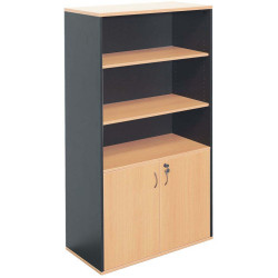 Rapidline Rapid Worker  Lockable Wall Unit 900W x 450D x 1800mmH Beech And Ironstone