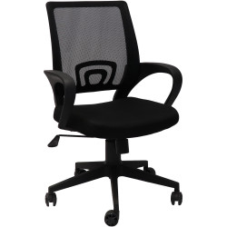 Rapidline Vesta Office Chair  Medium Mesh Back With Arms Black