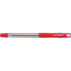 Uni SG100 Lakubo Ballpoint Pen Comfort Grip Medium 1mm Red Pack of 12