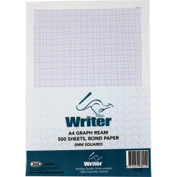 Writer A4 Exam Paper 2mm Graph Portrait Ream of 500