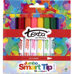 Texta Jumbo Smarttip Marker Assorted Pack Of 10