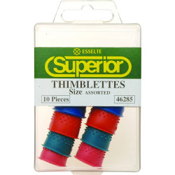 Esselte Superior Thimblettes Assorted Sizes Box of 10 Assorted