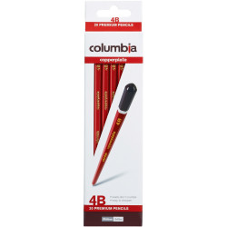 Columbia Copperplate Pencil Hexagon 4B Pack Of 20