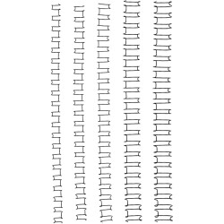 GBC Wire Binding Combs 21 Loop 10mm Pack 100 Silver