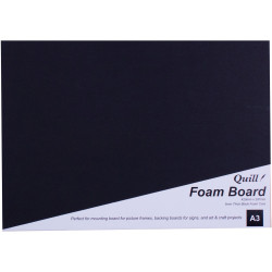 Quill Foam Board A3 Black
