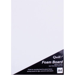 Quill Foam Board A4 White