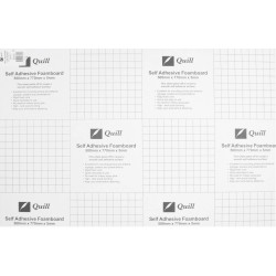 Quill Foam Board Self Adhesive 500x770mm White