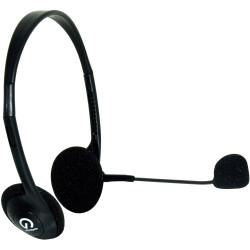 Shintaro Headphones With Microphone Stereo Sound  Black