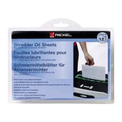 Rexel Shredder Oil Sheets 21x14.8cm Pack of 12