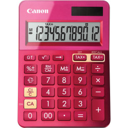 Canon LS-123KM Desktop Calculator 12 Digit Pink