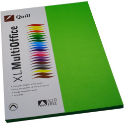 Quill Colour Copy Paper A4 80gsm Lime Pack of 100