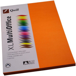 Quill Colour Copy Paper A4 80gsm Orange Pack of 100