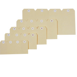 Esselte Shipping Tags No 1 35x70mm Buff Box Of 1000