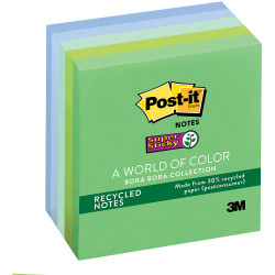 Post-It 654-5SST Super Sticky Notes 76mmx76mm Oasis Pack of 5