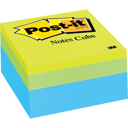 Post-It 2054-PP Notes Cube 76x76mm Green Wave 400 Sheets