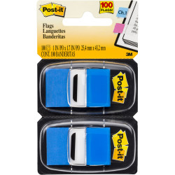 Post-It 680-BE2 Flags Twin Pack 25x43mm Blue Pack of 2